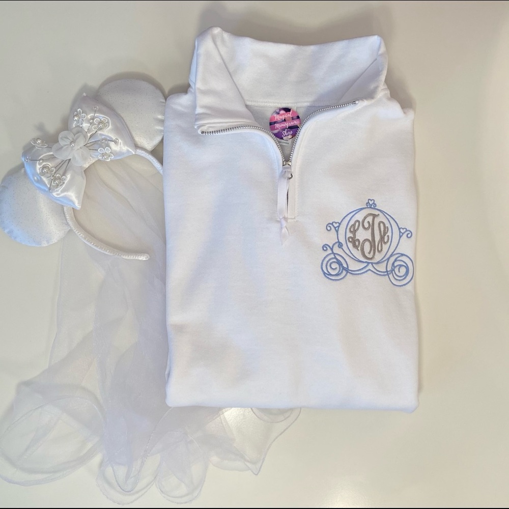 Personalize It Cinderella Bridal Monogram Pullover